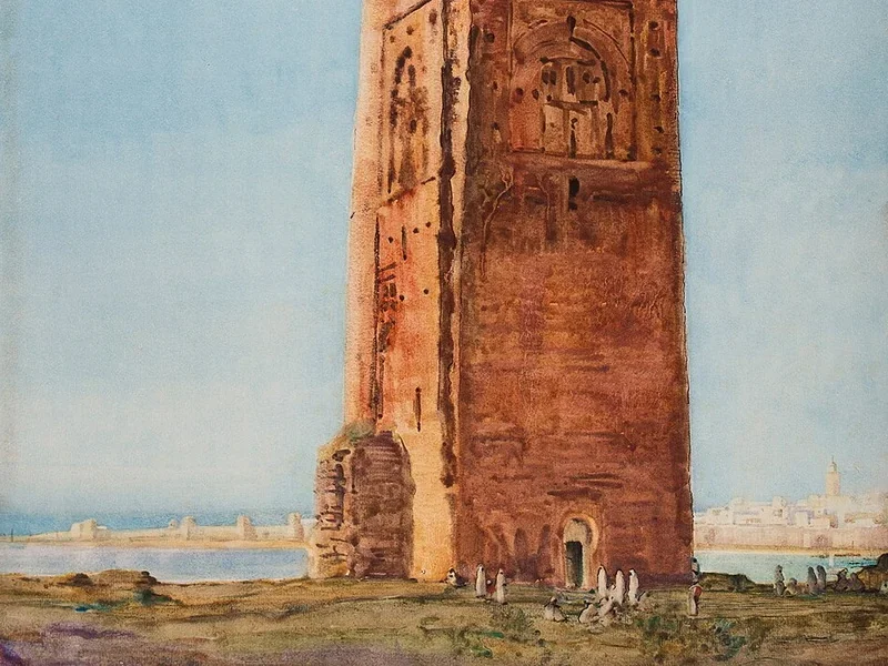 1873-Robert Hawthorn Kitson - La Torre di Hassan, Rabat